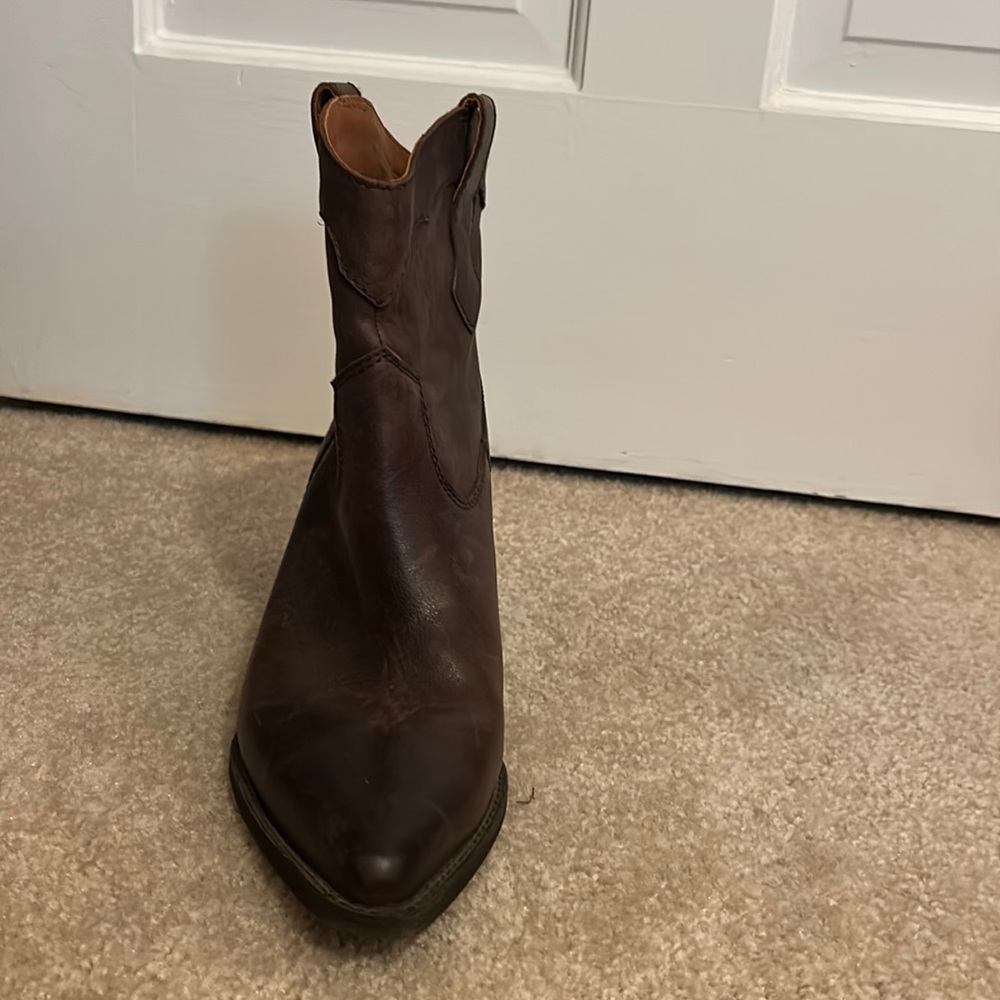 Zodiac brown ankle booties